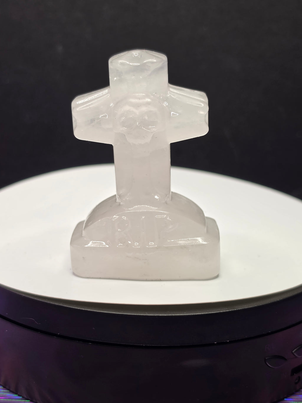 Clear Quartz RIP Headstone B