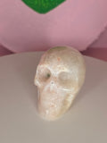 Flower Agate Skull A