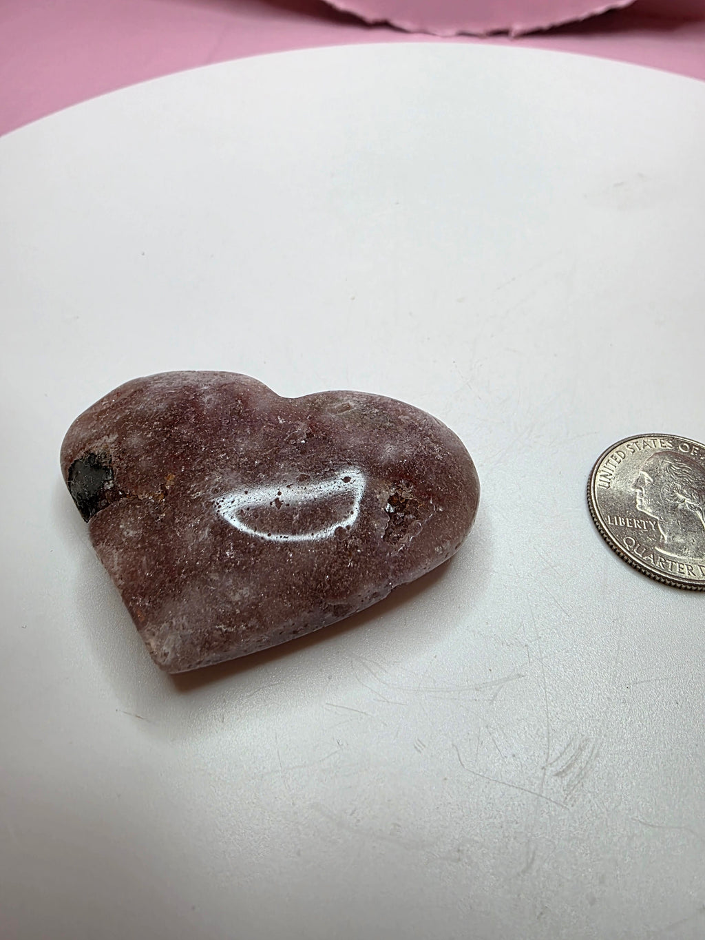 Pink Amethyst Heart A