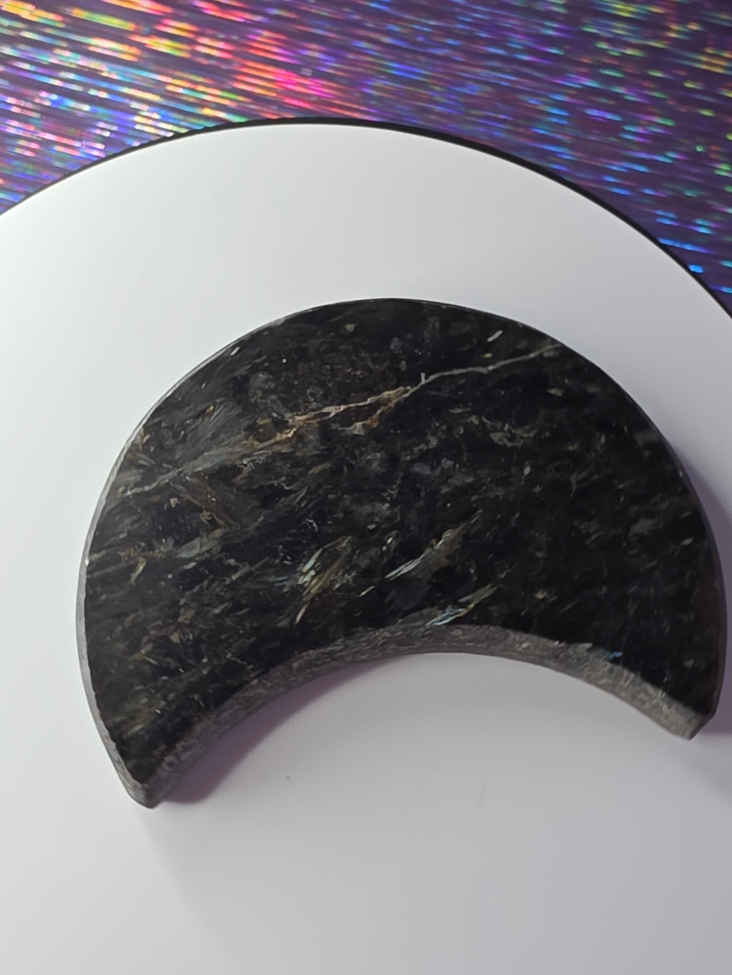 Arfvedsonite with Garnet Moon F
