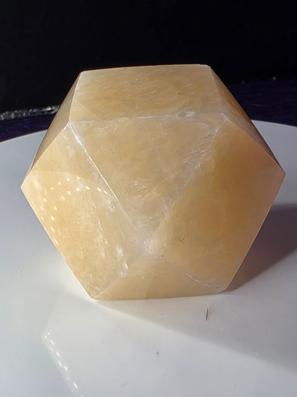 Yellow Calcite Tetradecagon